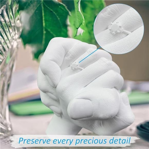 Hand Casting Kit Couples & Keepsake Hand Mold kit Couples, Molding Kits - Picture 2 of 6